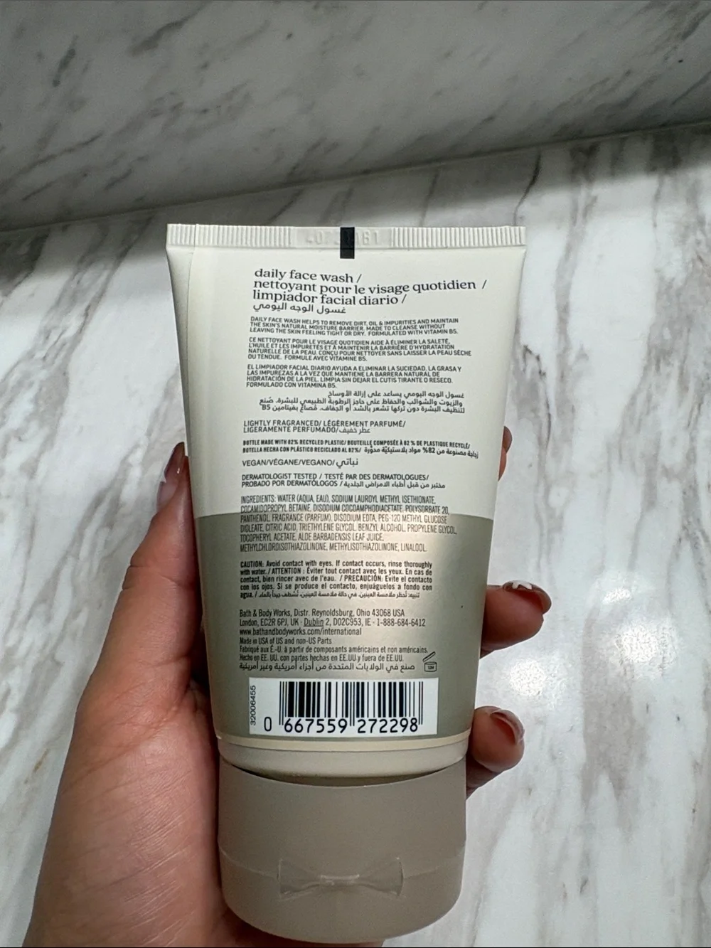 Vitamin B5 Bath and Body Works Cleanser